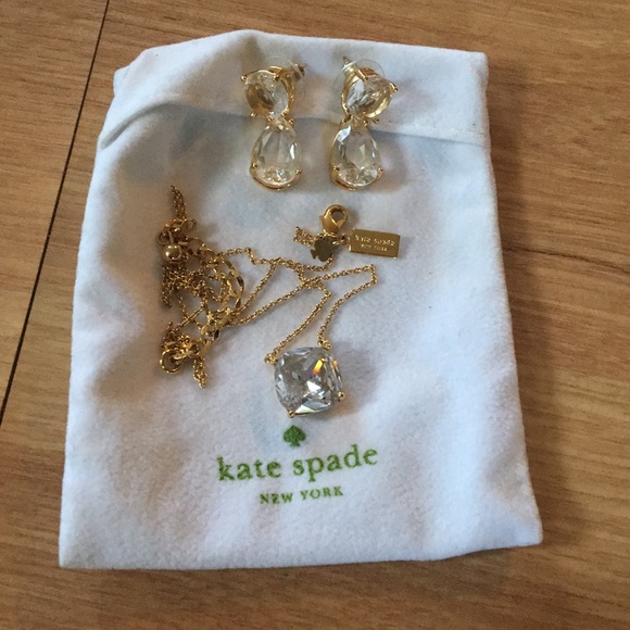 kate spade Jewelry - Beautiful Kate Spade ♠️ Necklace and earring set.